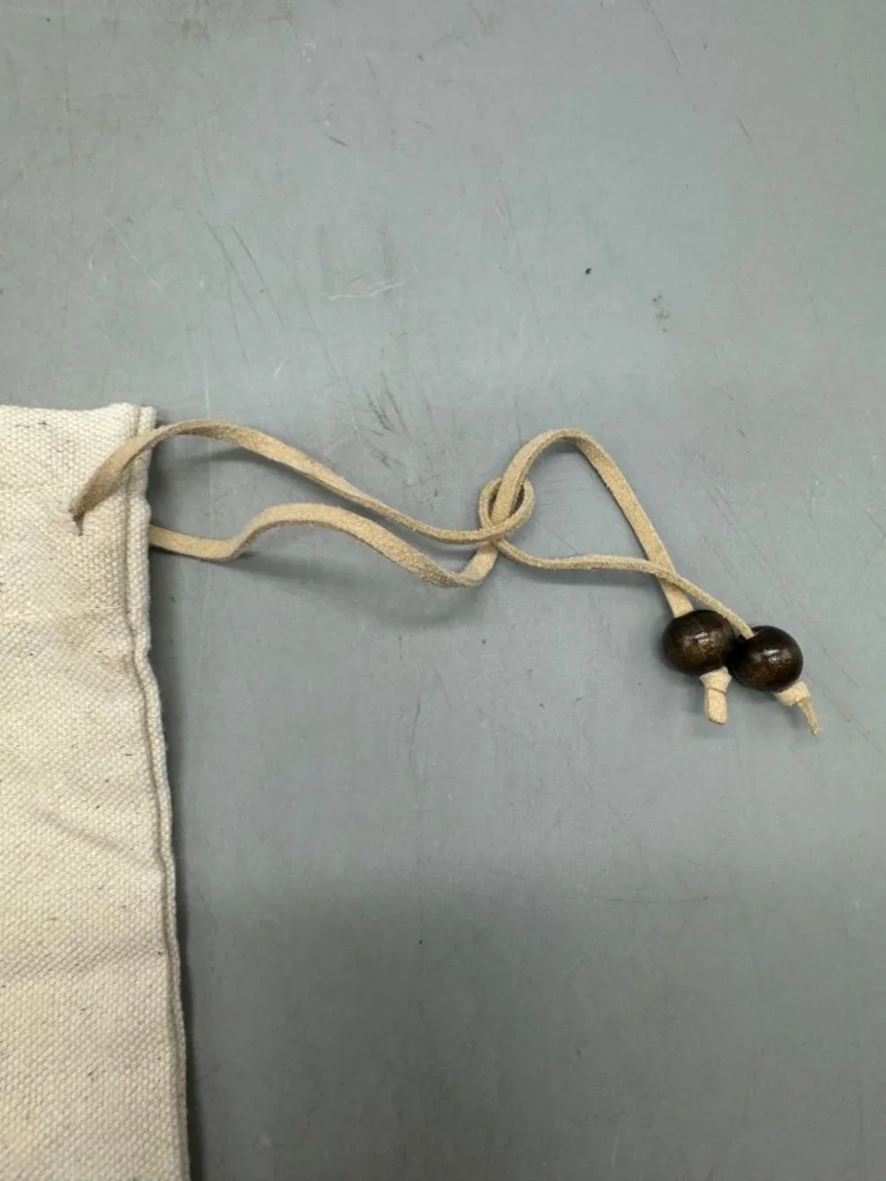 Brighton Art & Soul Drawstring Jewelry Pouch Bag With Wood Beads READ